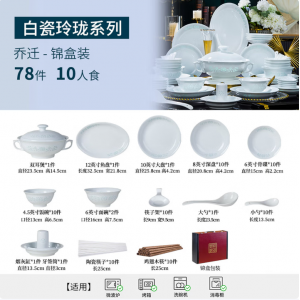 Jingdezhen New Premium Dinnerware Set (78-Piece)
